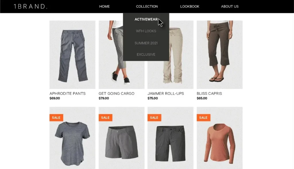 Product Collections Ecommerce