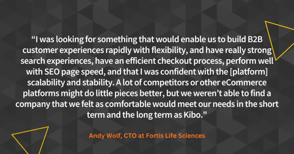 Andy Wolf Fortis Life Sciences Testimonial