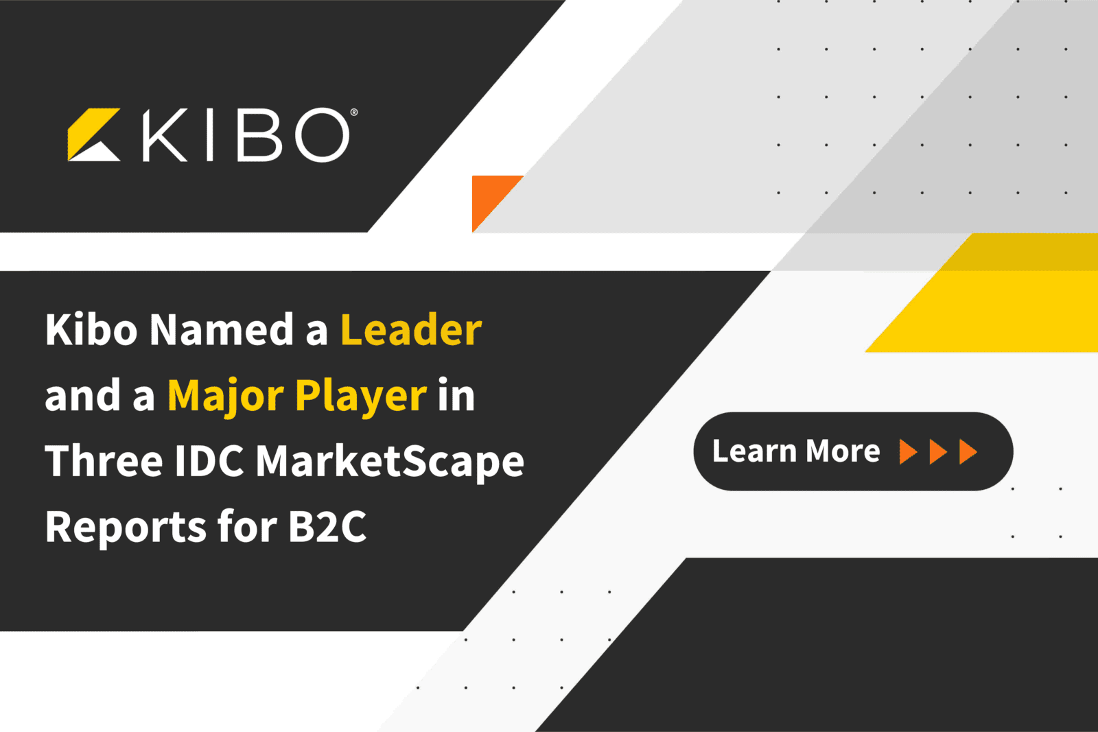 Kibo Name a Leader in IDC Report Graphic
