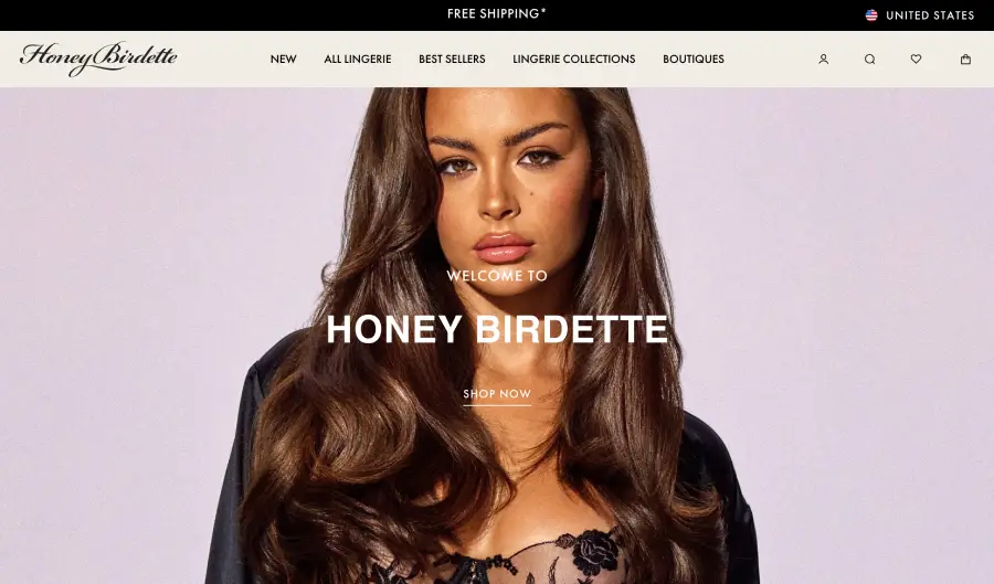 Honey Birdette Website
