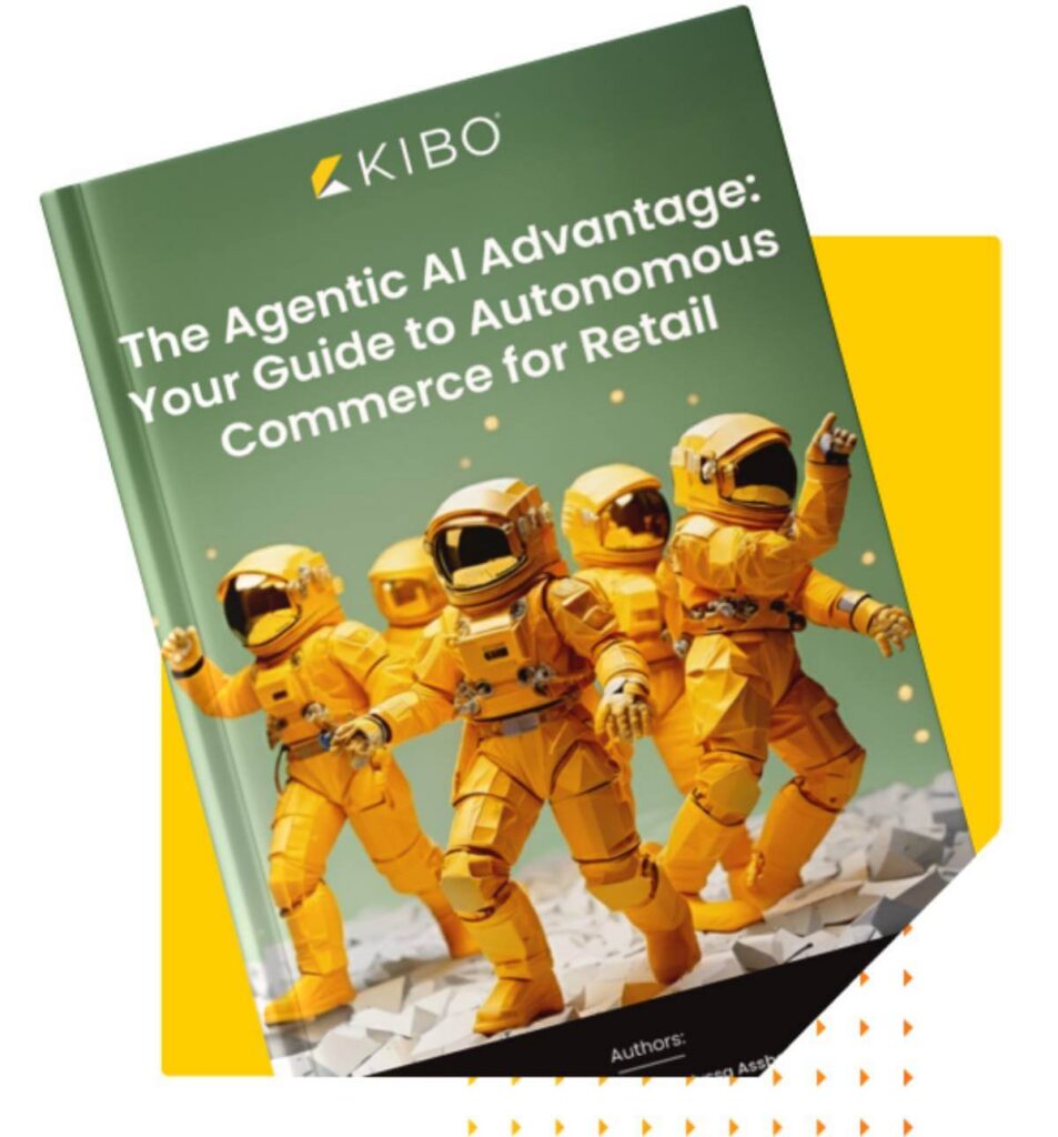 Agentic retail mockup image showing AI-powered commerce solution