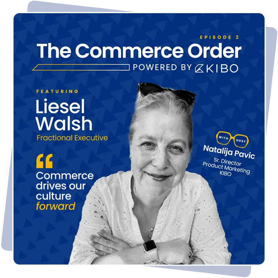 Episode 2 card graphic for Kibo Commerce content series