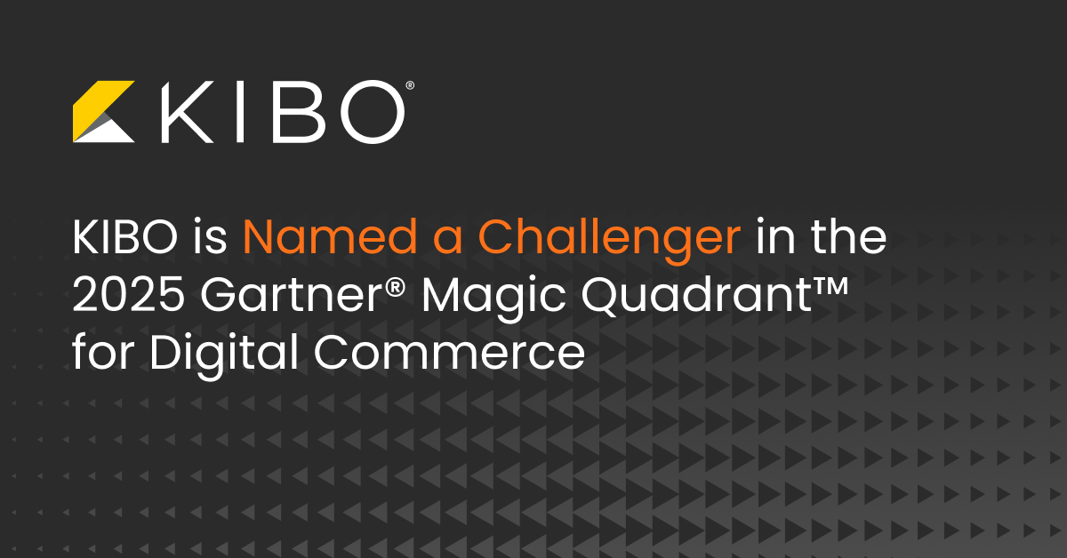 KIBO is named a Challenged in the Gartner Magic Quadrant for Digital Commerce